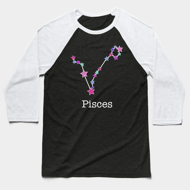 A Zodiac Sign Test Pisces Baseball T-Shirt by Helena Morpho 